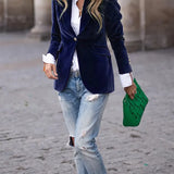JULISSA | ELEGANTER VELVET BLAZER