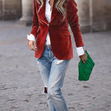 JULISSA | ELEGANTER VELVET BLAZER