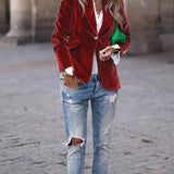 JULISSA | ELEGANTER VELVET BLAZER