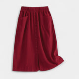 Midi Suknja s Vintage Stilom
