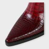 Lea - Čizme s Kroko Uzorkom i Elegantnom Petom