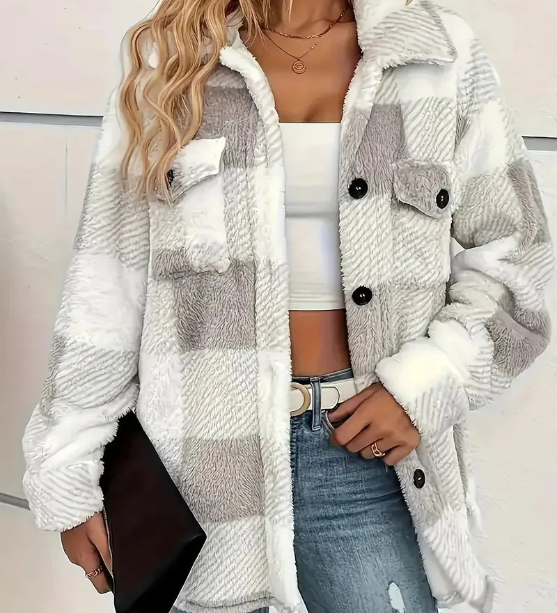 Martin | Tyylikäs Ruudullinen Fleece-takki