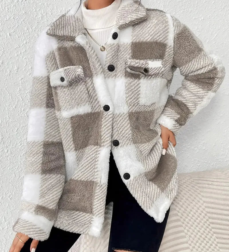 Martin | Tyylikäs Ruudullinen Fleece-takki