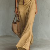 Dora | Elegantna maxi haljina s okruglim izrezom