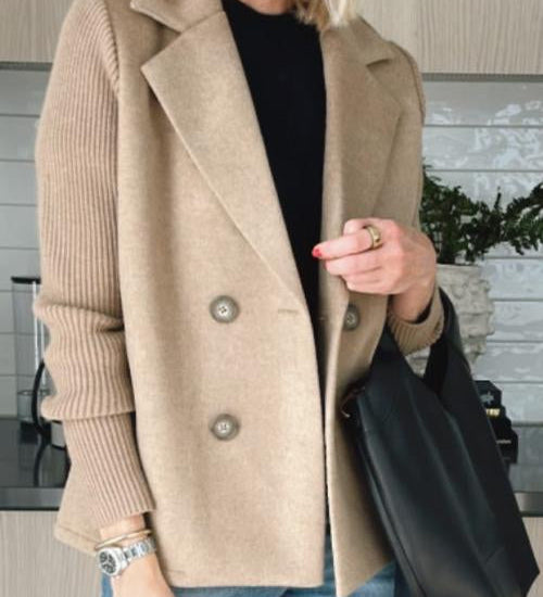 Amelia™ | Schicker Blazer mit Strickärmeln